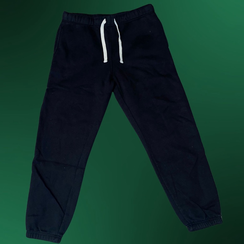 Forever 21 Men's Black Joggers with White Accents